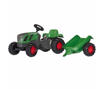Vaikiškas minamas traktorius su priekaba - vaikams nuo 2,5 iki 5 metų | rollyKid Fendt 516 | Rolly Toys 013166